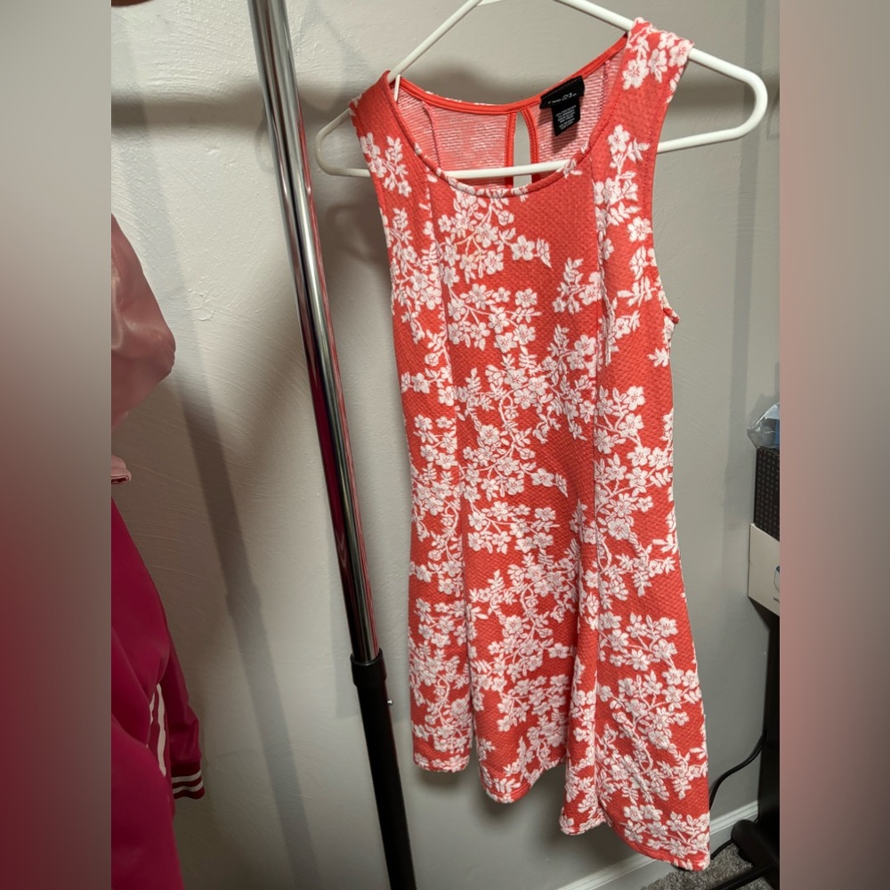 Rue21 Small Floral Salmon Colored Dress